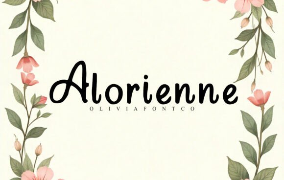 Alorienne: A Script Font for Handmade Crafters and Product Creators