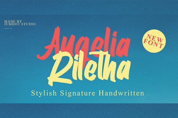 Augelia Riletha: A Script Font for Elegant Branding