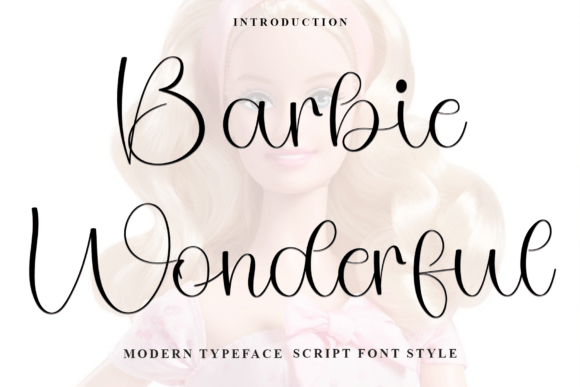 Barbie Wonderful: A Festive Script Font for Crafters and Designers