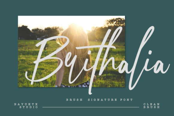 Brithalia: A Script Font for Editorial Elegance