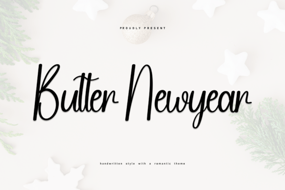Butter Newyear: A Font for Heartfelt Campaigns