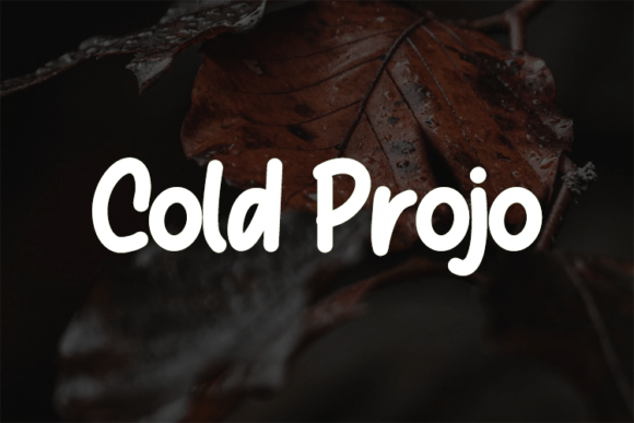 Cold Projo: A Versatile Script Font for Editorial Design