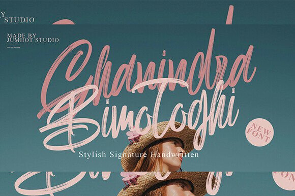 Ghanindra Bimothogi: A Dynamic Script Font for Crafters and Product Creators