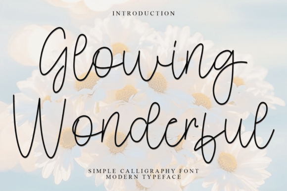 Glowing Wonderful: A Font That Speaks in Style