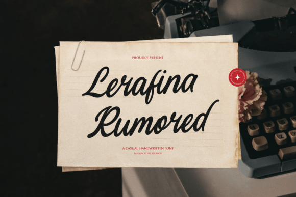 Lerafina Rumored: A Script Font for Editorial Elegance