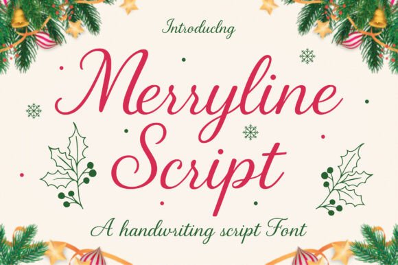 Merryline Scrip: A Festive Script for Digital Branding