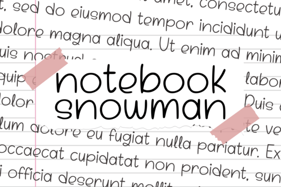 Notebook Snowman: A Whimsical Script for Editorial Magic