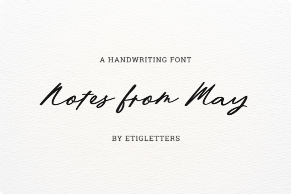 Notes from May: A Script Font for Heartfelt Campaigns