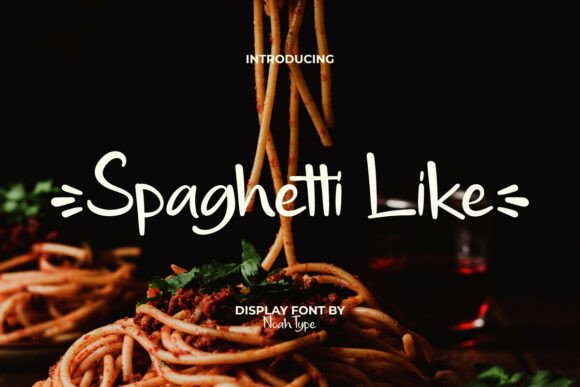 Spaghetti Like Font for Web Designers