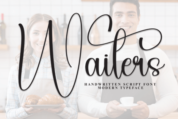Waiters: A Script Font for Elegant Craft Projects