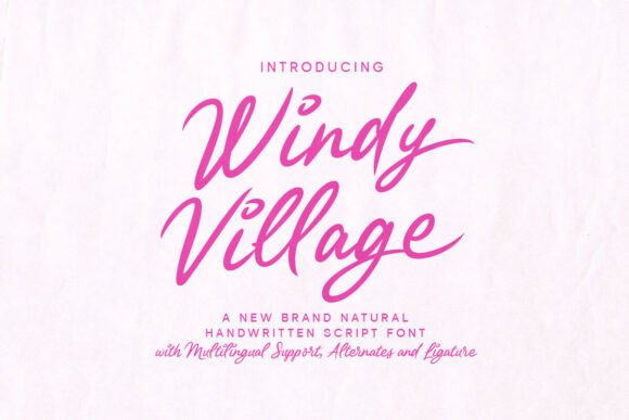 Windy Village: A Font That Breathes Life Into Branding